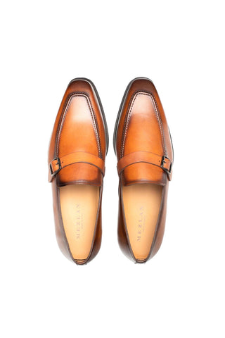 Mezlan Salato Leather Single Monk-Strap-AmbrogioShoes