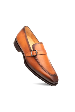 Mezlan Salato Leather Single Monk-Strap-AmbrogioShoes