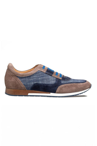 Mezlan Sanlucar Linen & Suede Sneaker