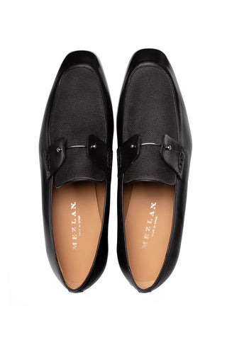 Mezlan Saona Linen & Leather Horse-Bit Loafer-AmbrogioShoes