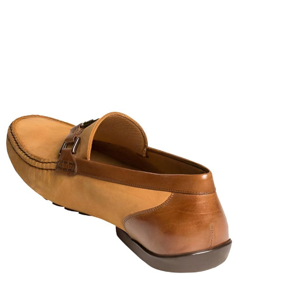 Mezlan Taddeo Mens Luxury Shoes Camel & Tan Suede & Nubuck Moccasins (MZW2938)-AmbrogioShoes