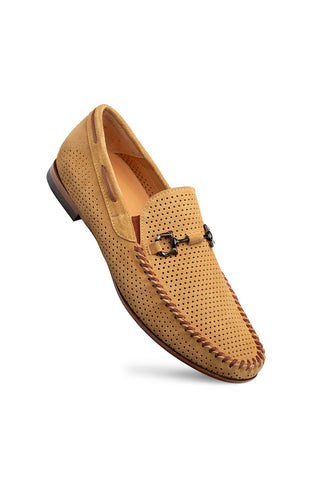 Mezlan Tarraco Suede Horse-Bit Loafer-AmbrogioShoes
