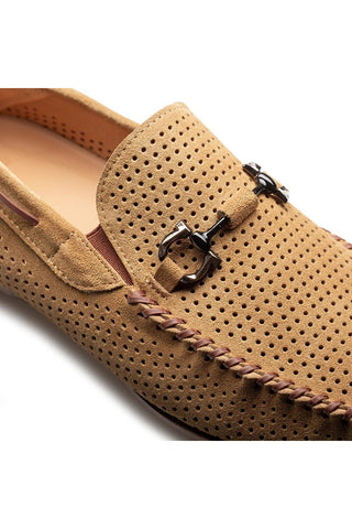 Mezlan Tarraco Suede Horse-Bit Loafer-AmbrogioShoes