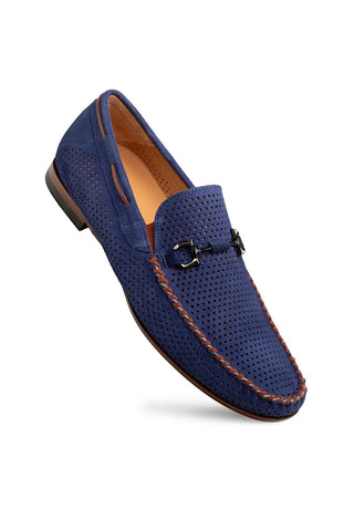 Mezlan Tarraco Suede Horse-Bit Loafer-AmbrogioShoes