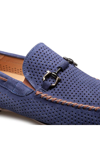 Mezlan Tarraco Suede Horse-Bit Loafer-AmbrogioShoes