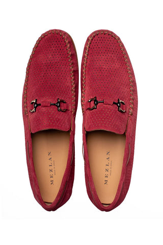 Mezlan Tarraco Suede Horse-Bit Loafer-AmbrogioShoes