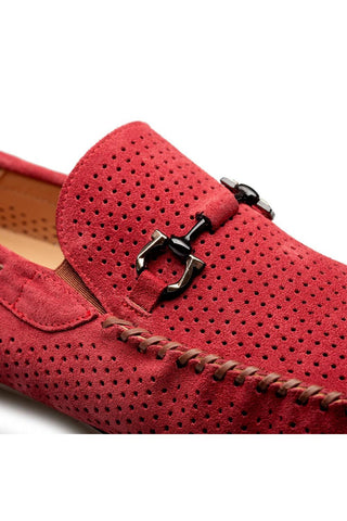 Mezlan Tarraco Suede Horse-Bit Loafer-AmbrogioShoes
