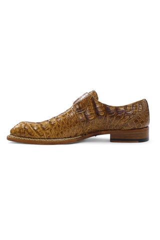 Mezlan for Ambrogio Exclusive Gigolo Crocodile Single Monk Strap (AMZ1017)