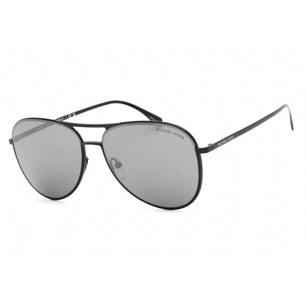 Michael Kors 0MK1089 Sunglasses Shiny Black / Dark Grey Mirror-AmbrogioShoes