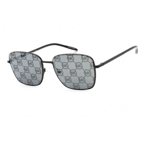 Michael Kors 0MK1123 Sunglasses Shiny Black / Dark Gray/MK Silver Mirrored C-AmbrogioShoes