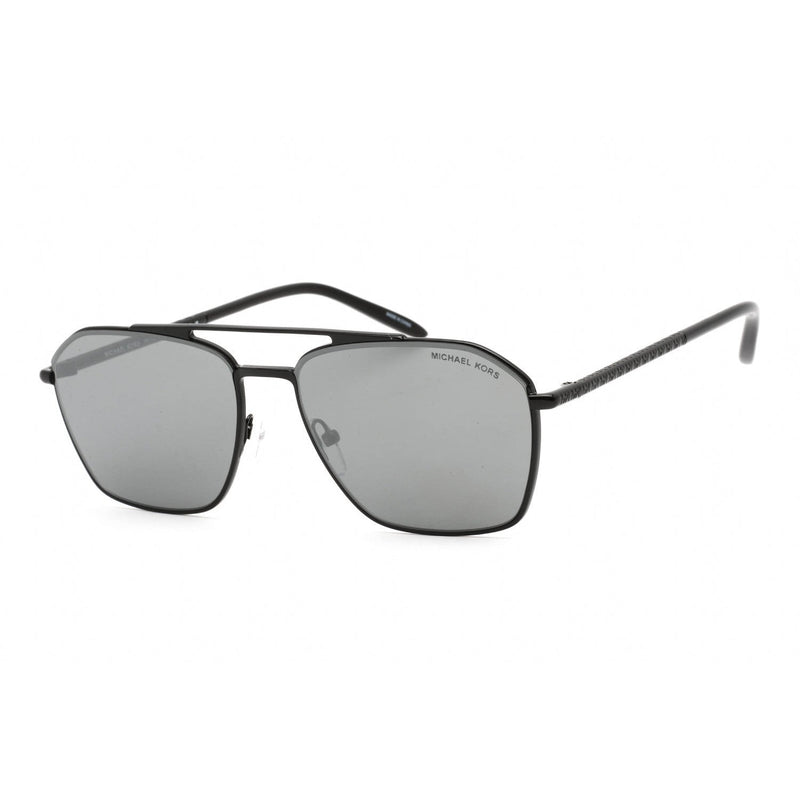 Michael Kors 0MK1124 Sunglasses Shiny Black / Gunmetal Mirror Women's-AmbrogioShoes