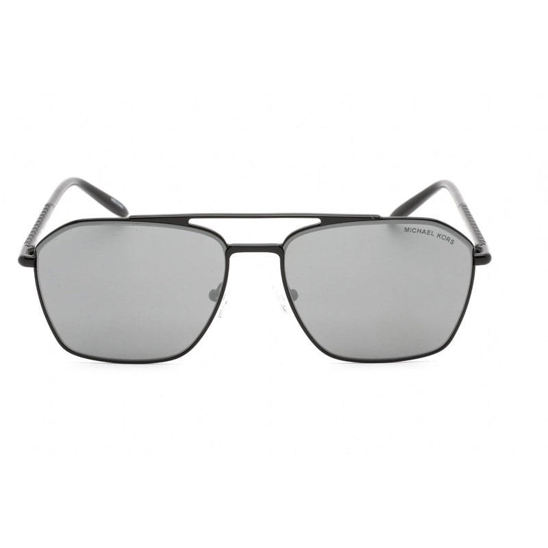 Michael Kors 0MK1124 Sunglasses Shiny Black / Gunmetal Mirror Women's-AmbrogioShoes