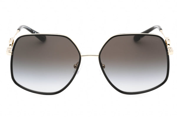 Michael Kors 0MK1127J Sunglasses Light Gold Black / Dark Grey Gradient Unisex-AmbrogioShoes