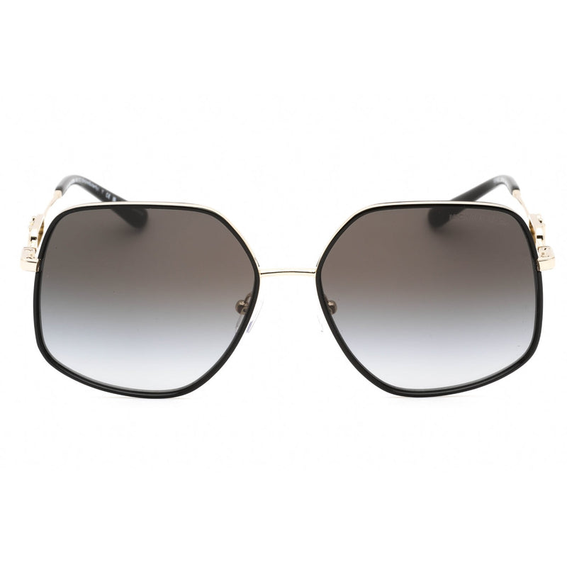 Michael Kors 0MK1127J Sunglasses Light Gold Black / Dark Grey Gradient Unisex-AmbrogioShoes