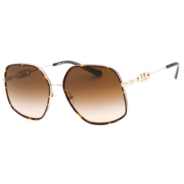 Michael Kors 0MK1127J Sunglasses Light Gold Dark Tortoise / Brown Gradient Unisex-AmbrogioShoes