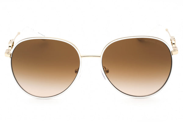 Michael Kors 0MK1128J Sunglasses Gold White/Gradient Brown Polarized Unisex-AmbrogioShoes