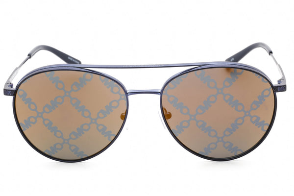 Michael Kors 0MK1138 Sunglasses Metallic Navy Blue / Empire Gold Unisex-AmbrogioShoes