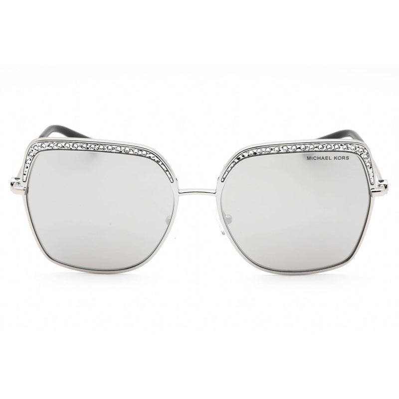 Michael Kors 0MK1141 Sunglasses Silver / Silver Mirrored Unisex-AmbrogioShoes