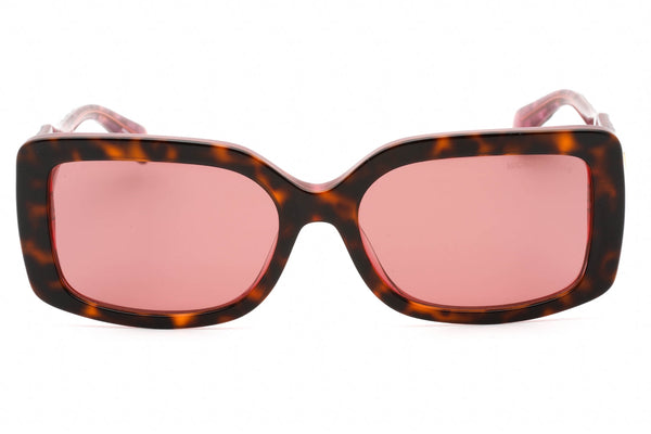 Michael Kors 0MK2165 Sunglasses Dark Tortoise Geranium Pink / Pink Brown Unisex-AmbrogioShoes