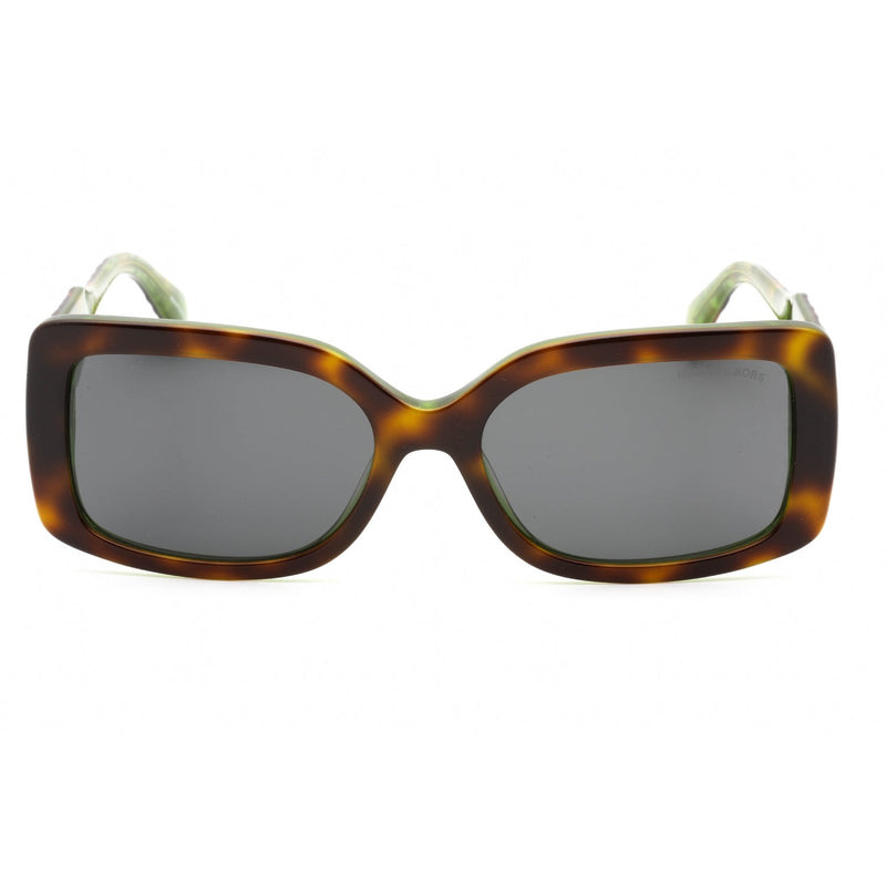Michael Kors 0MK2165 Sunglasses Dark Tortoise Limeade Green / Dark Grey Unisex-AmbrogioShoes