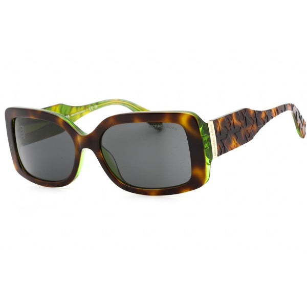 Michael Kors 0MK2165 Sunglasses Dark Tortoise Limeade Green / Dark Grey Unisex-AmbrogioShoes