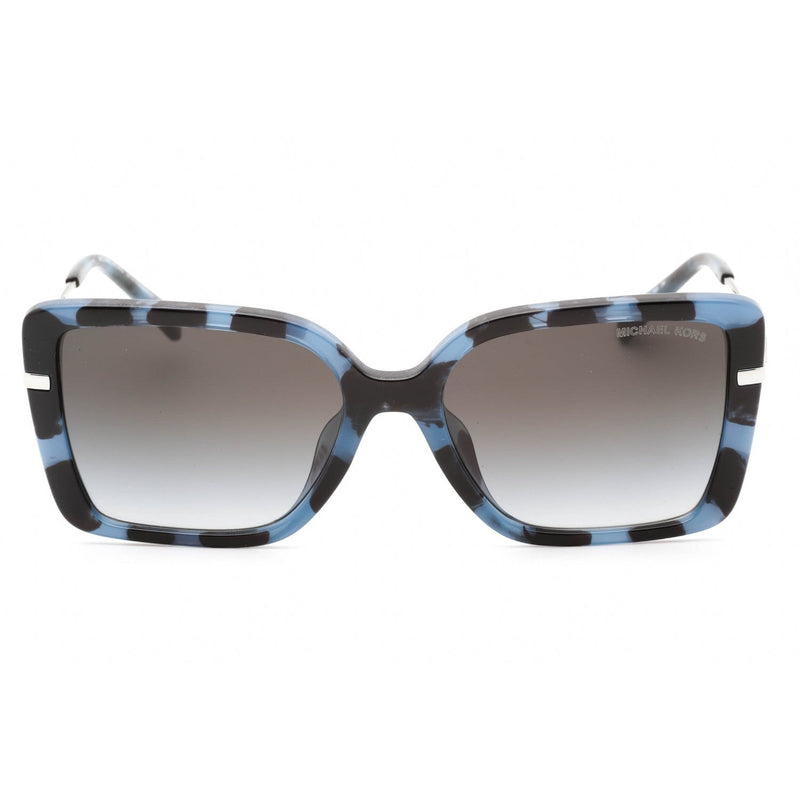 Michael Kors 0MK2174U Sunglasses Blue Tortoise / Gradient Dark Grey Women's-AmbrogioShoes