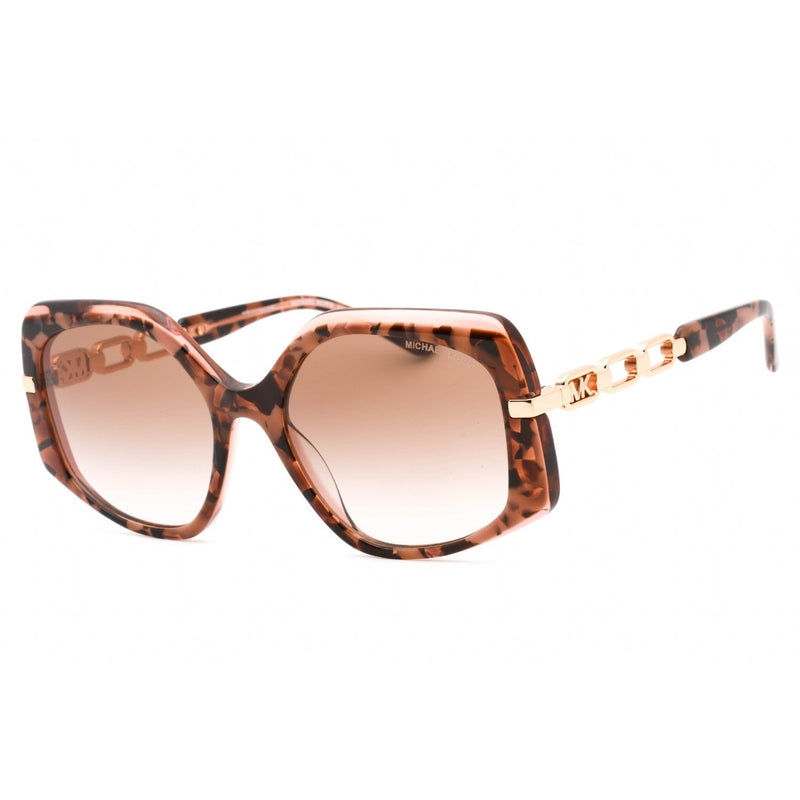 Michael Kors 0MK2177 Sunglasses Pink Tortoise / Gradient Pink Brown Women's-AmbrogioShoes