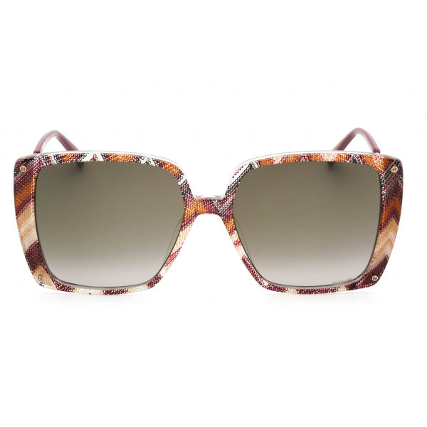 Missoni MIS 0002/S Sunglasses Plum Multicolor / Brown Gradient-AmbrogioShoes