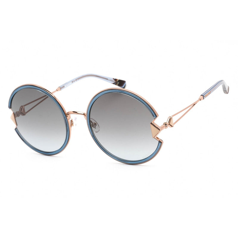 Missoni MIS 0074/S Sunglasses Gold Azure / Grey Shaded Women's-AmbrogioShoes