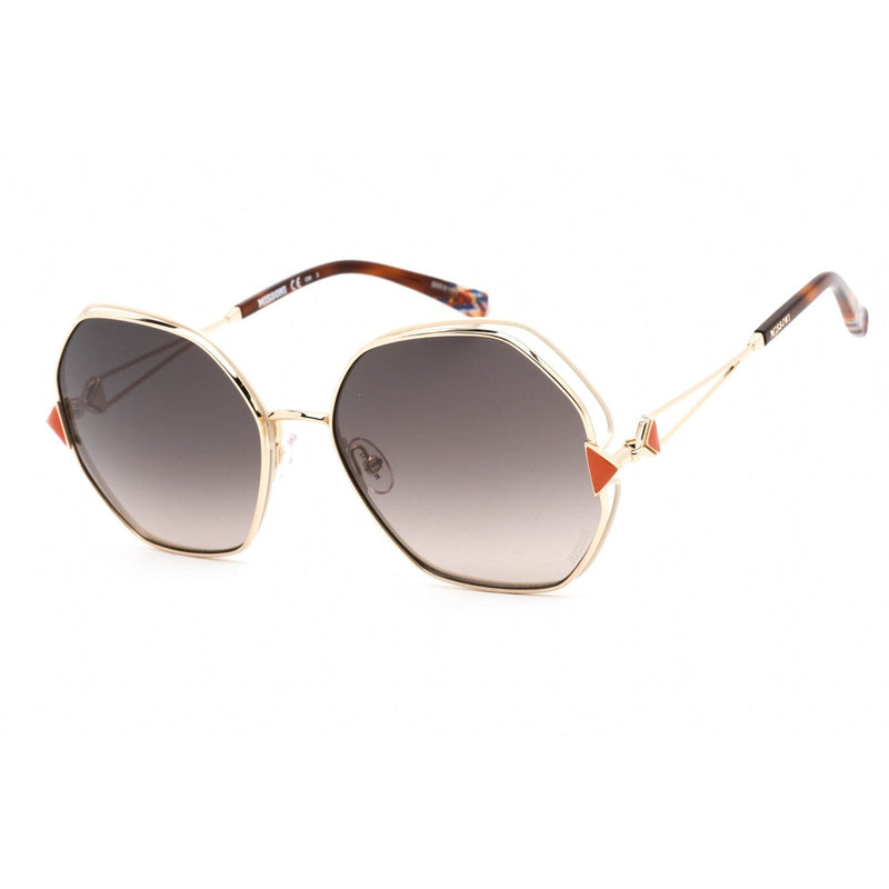 Missoni MIS 0075/S Sunglasses Gold Ivory / Brown Gradient Women's-AmbrogioShoes