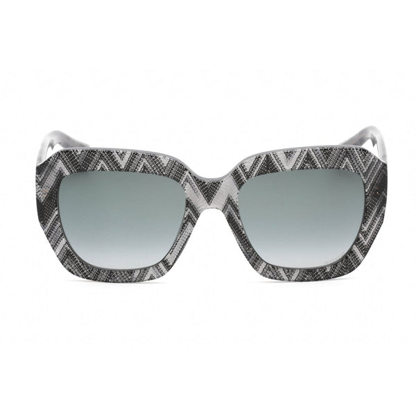 Missoni MIS 0079/S Sunglasses Black Pattern / Grey Shaded-AmbrogioShoes