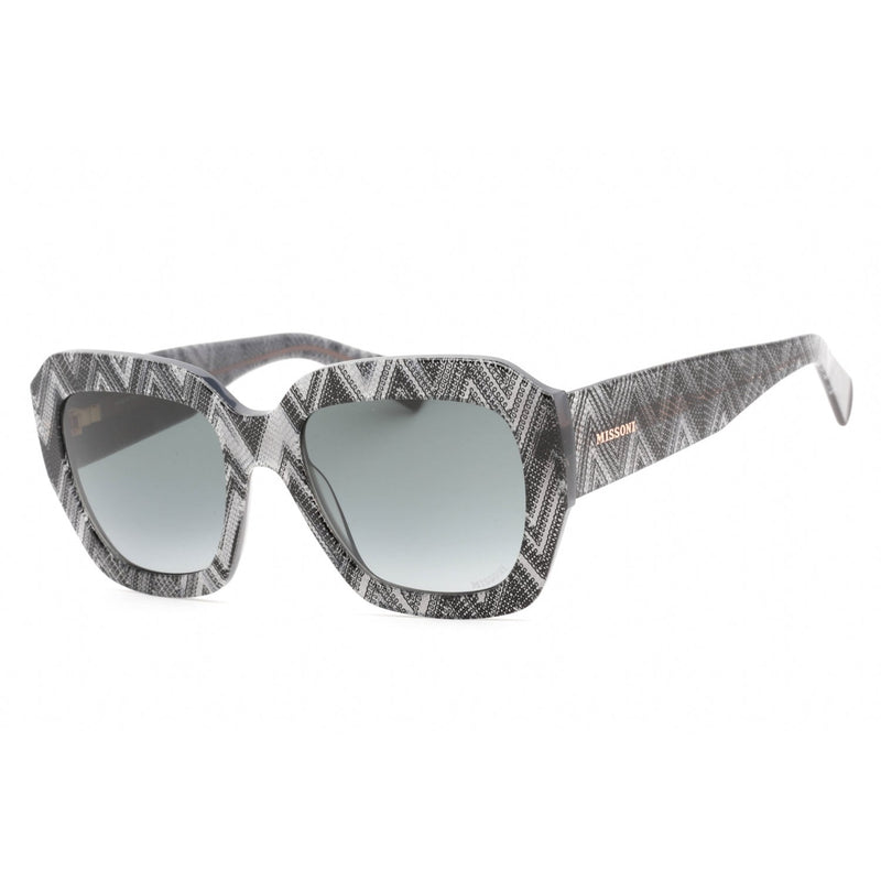 Missoni MIS 0079/S Sunglasses Black Pattern / Grey Shaded Women's-AmbrogioShoes