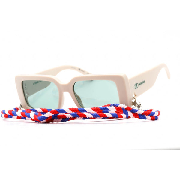 Missoni MMI 0087/S Sunglasses Ivory / Green-AmbrogioShoes