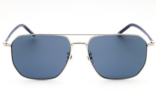 Mont Blanc MB0367SA Metal Rectangular Men's Sunglasses-AmbrogioShoes