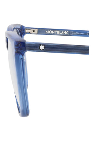 Montblanc MB0011O Transparent Blue Eyeglasses-AmbrogioShoes