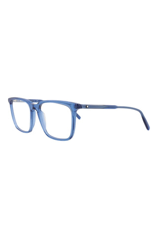 Montblanc MB0011O Transparent Blue Eyeglasses-AmbrogioShoes