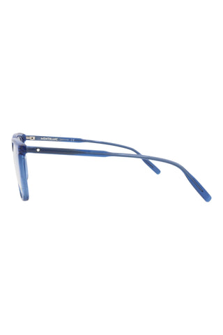 Montblanc MB0011O Transparent Blue Eyeglasses-AmbrogioShoes