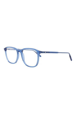 Montblanc MB0085O Transparent Blue Eyeglasses-AmbrogioShoes