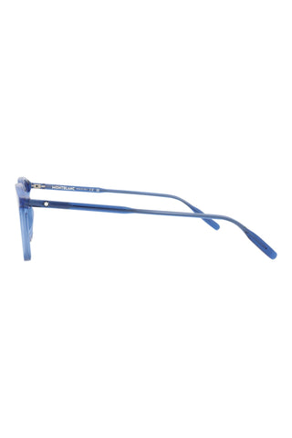 Montblanc MB0085O Transparent Blue Eyeglasses-AmbrogioShoes