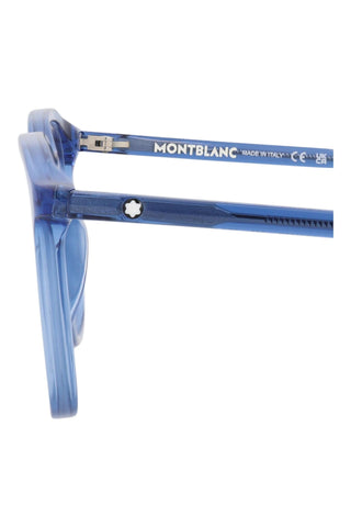 Montblanc MB0085O Transparent Blue Eyeglasses-AmbrogioShoes