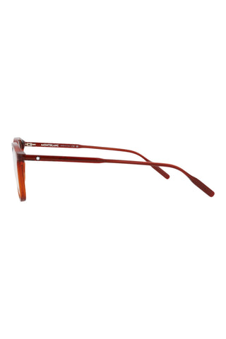 Montblanc MB0085O Transparent Burgundy Eyeglasses-AmbrogioShoes