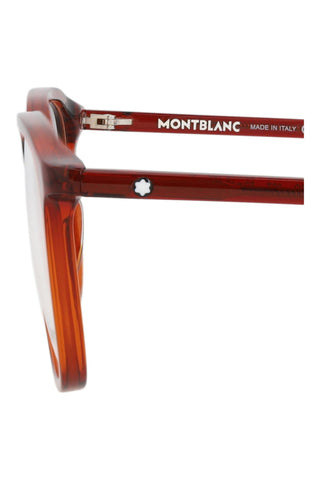 Montblanc MB0085O Transparent Burgundy Eyeglasses-AmbrogioShoes