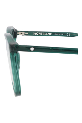 Montblanc MB0085O Transparent Green Eyeglasses-AmbrogioShoes