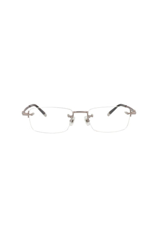 Montblanc MB0132O Semimatte Light Ruthenium Eyeglasses-AmbrogioShoes