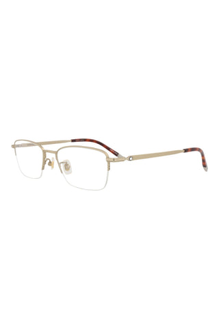 Montblanc MB0133O Semimatte Light Gold Eyeglasses-AmbrogioShoes