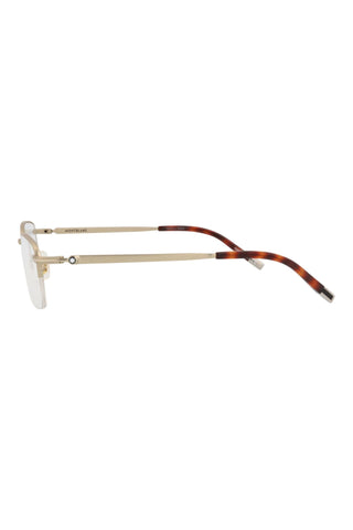 Montblanc MB0133O Semimatte Light Gold Eyeglasses-AmbrogioShoes