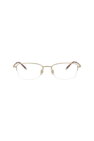 Montblanc MB0133O Semimatte Light Gold Eyeglasses-AmbrogioShoes