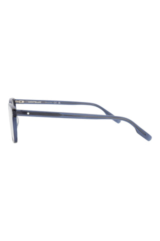 Montblanc MB0152O Transparent Blue Eyeglasses-AmbrogioShoes