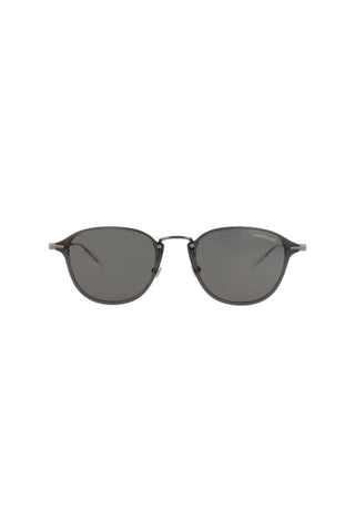 Montblanc MB0155S Transparent Dark Grey/Dark Ruthenium Sunglasses