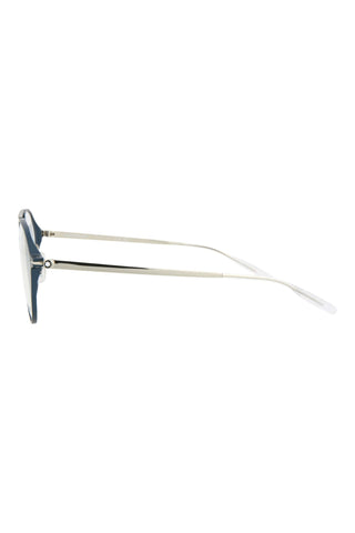 Montblanc MB0195O Semimatte Dark Blue Eyeglasses-AmbrogioShoes